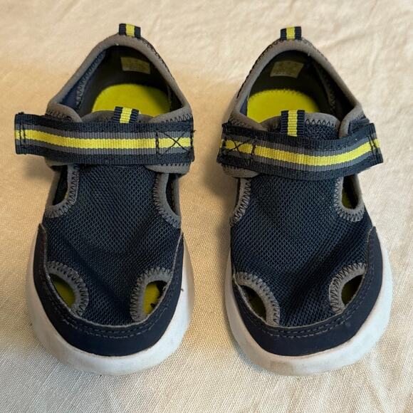 Sperry Coastal Break Sandal Mesh Water Shoe Boys Size 8 Blue Adjustable Strap - Picture 2 of 9